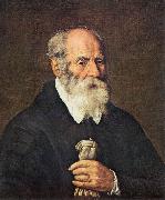 BASSETTI, Marcantonio Portrait of an Old Man with Gloves 22 oil on canvas